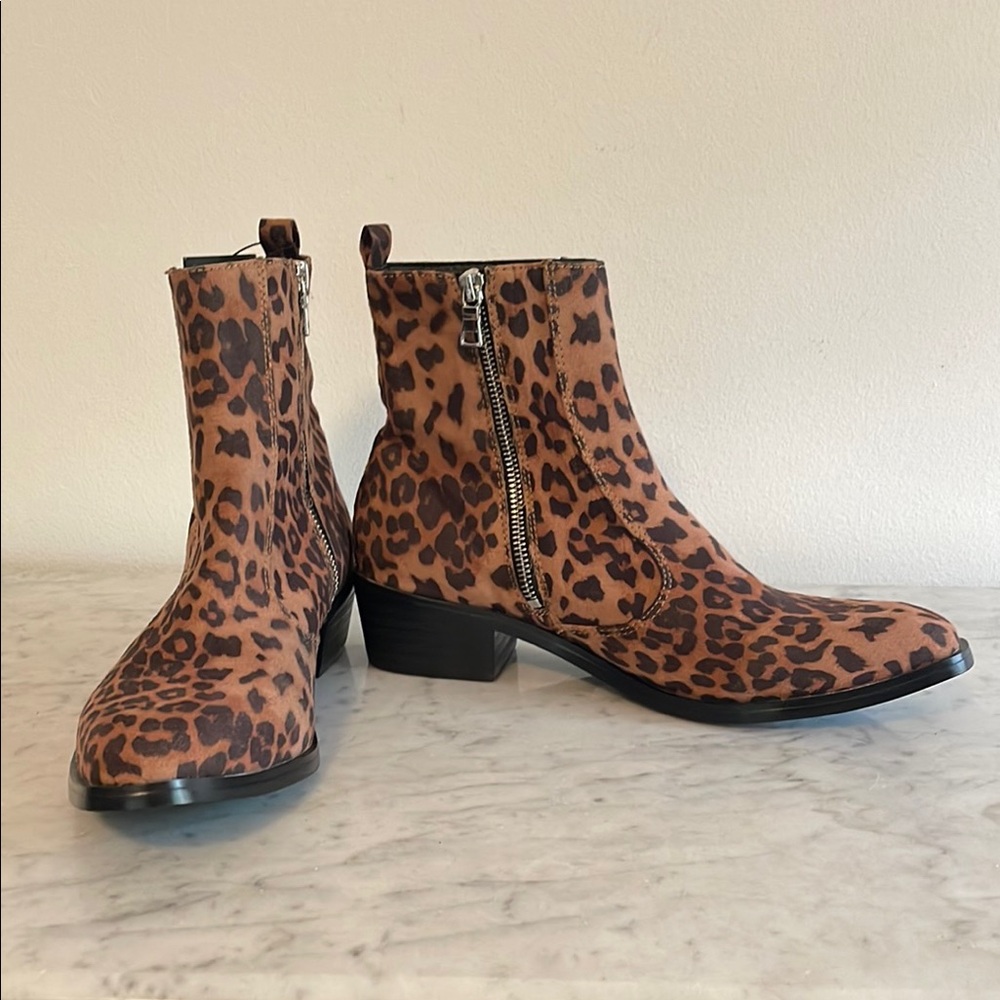 Straight To Hell Vegan Richards Leopard Boot NWT Men’s Sz 9 - Picture 11 of 12